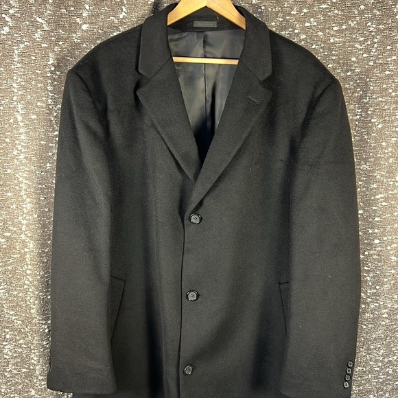 Saddlebred Men's 3 Button Winter Formal Trench Coat - Picture 4 of 12